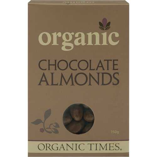 Organic Milk Chocolate Almonds 150g