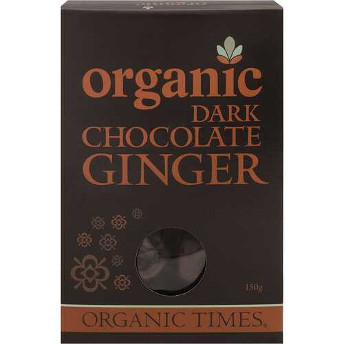 Organic Dark Chocolate Ginger 150g
