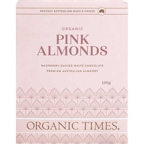 Organic Pink Almonds 130g