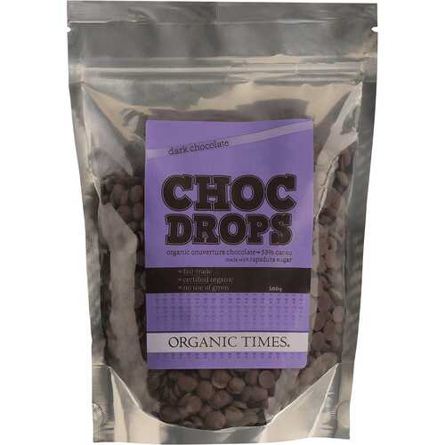 Organic Dark Chocolate Drops 500g