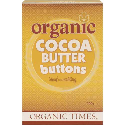 Organic Cocoa Butter Buttons 200g