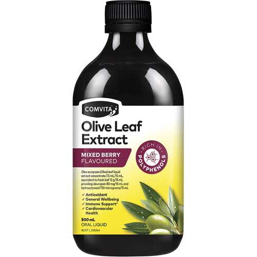 Olive Leaf Extract - Mixed Berry 500ml