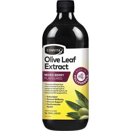 Olive Leaf Extract - Mixed Berry 1L