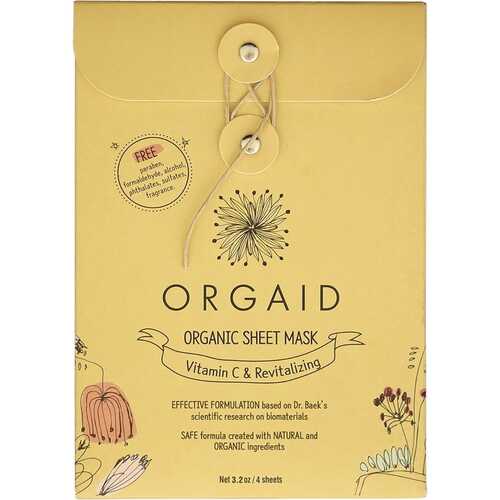 Organic Sheet Mask - Vitamin C & Revitalizing (4 Pack)