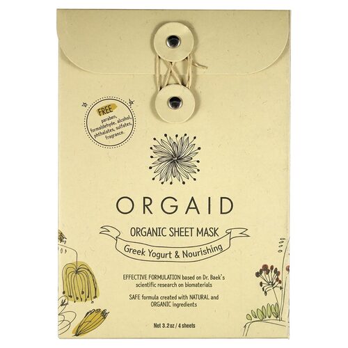 Organic Sheet Mask - Yogurt & Nourishing (4 Pack)