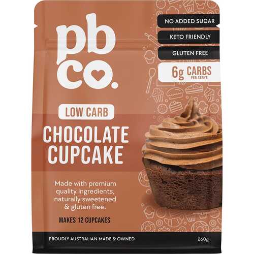 Low Carb Chocolate Cupcake Mix 220g