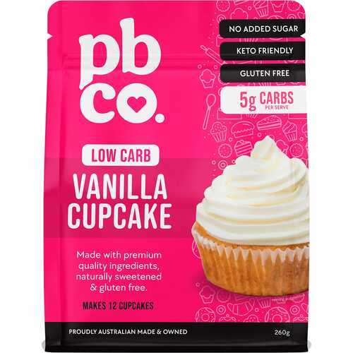 Low Carb Vanilla Cupcake Mix 220g