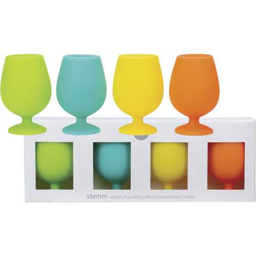 Unbreakable Silicone Wine Glasses - Campinas (4x250ml)