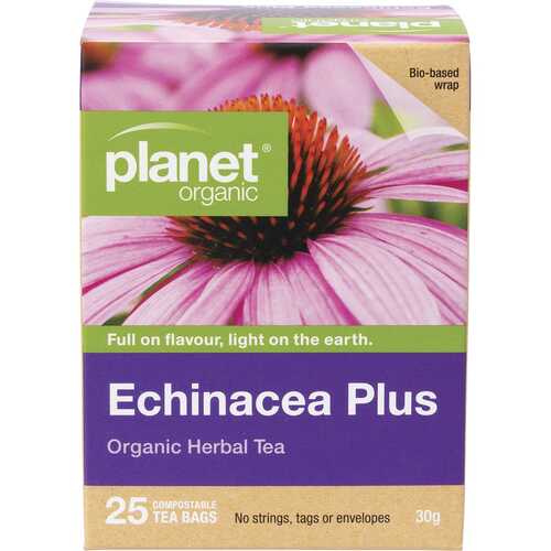 Organic Herbal Tea Bags - Echinacea Plus x25