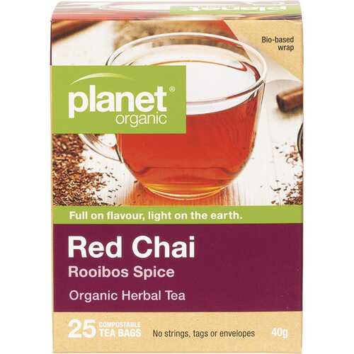 Organic Herbal Tea Bags - Red Chai x25