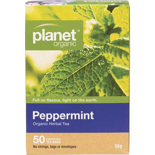 Organic Herbal Tea Bags - Peppermint x50