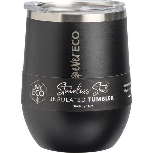Insulated Stainless Steel Tumbler - Onyx 354ml