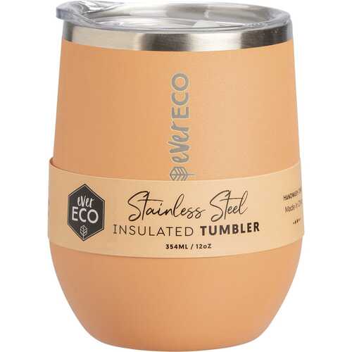 Insulated Stainless Steel Tumbler - Coral 354ml