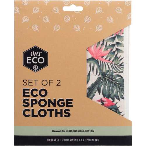 Sponge Cloths (Hawaiian Hibiscus) x2