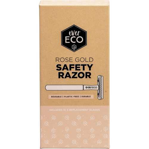 Rose Gold Safety Razor + Replacement Blades