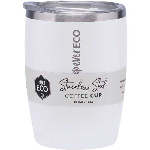 Insulated Stainless Steel Coffee Cup - Cloud 295ml