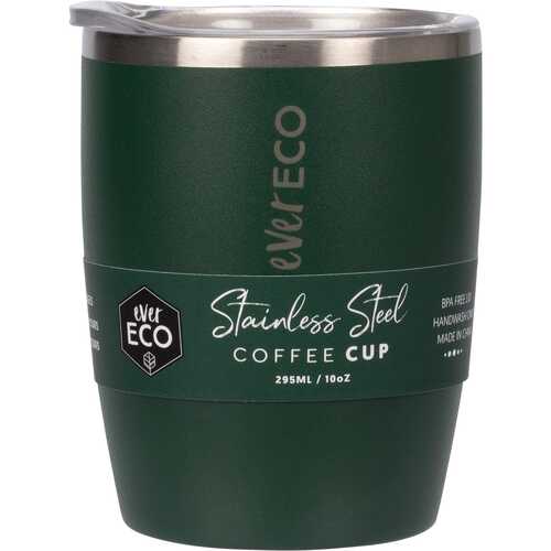 Insulated Stainless Steel Coffee Cup - Forest 295ml