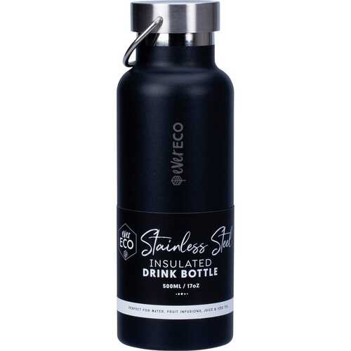Insulated Stainless Steel Bottle - Onyx 500ml