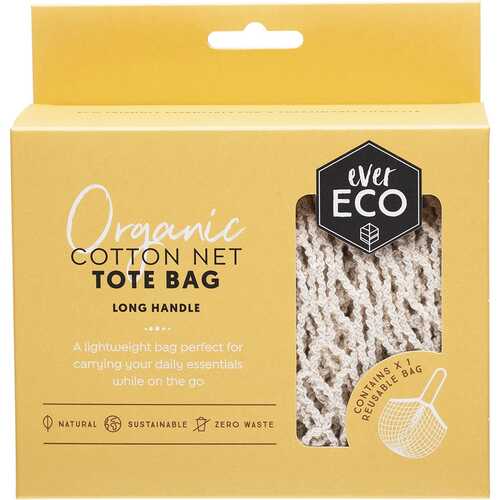 Cotton Net Tote Bag - Long Handle