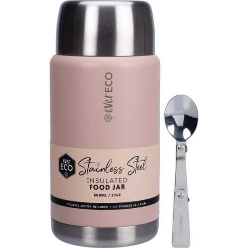 Insulated Stainless Steel Food Jar - Rose 800ml