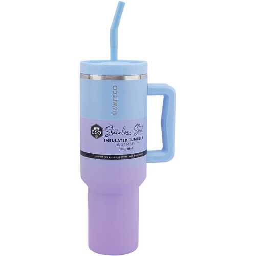 Insulated Stainless Steel Tumbler & Straw - Balance 1.18L