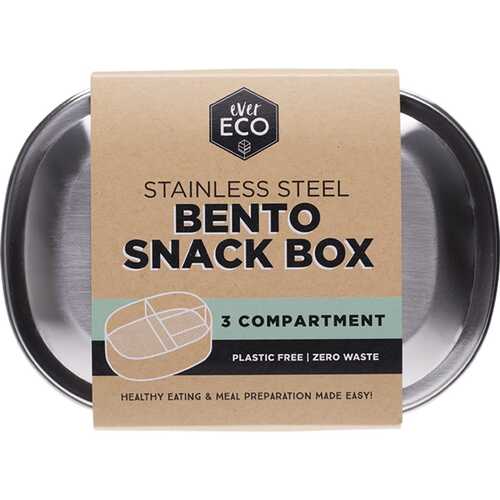 Stainless Steel Snack Box - 3 Compartments