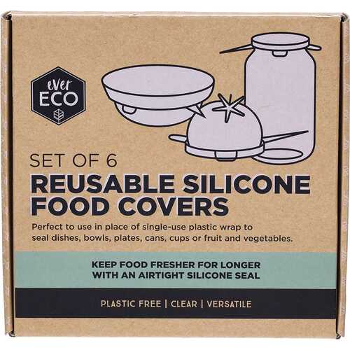 Reusable Silicone Food Cover Set x6