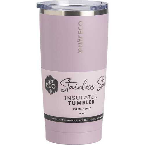 Insulated Stainless Steel Tumbler - Purple 592ml