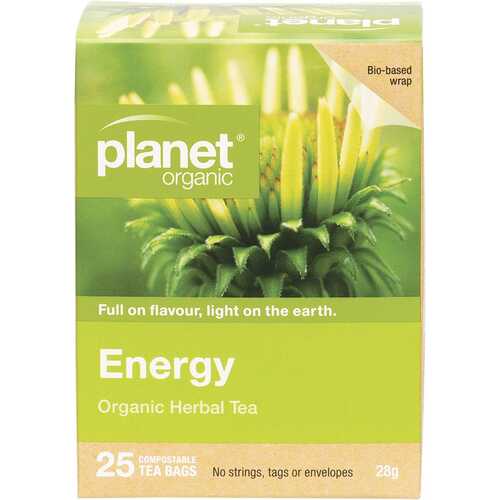 Organic Herbal Tea Bags - Energy x25