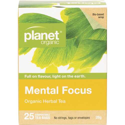 Organic Herbal Tea Bags - Mental Focus x25