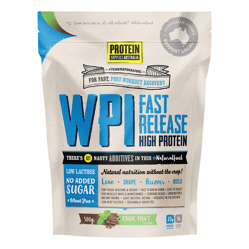 WPI Fast Release Protein - Choc Mint 500g