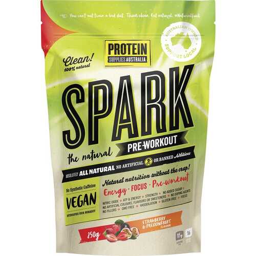 SPARK Natural Pre Workout - Strawberry Passionfruit 250g