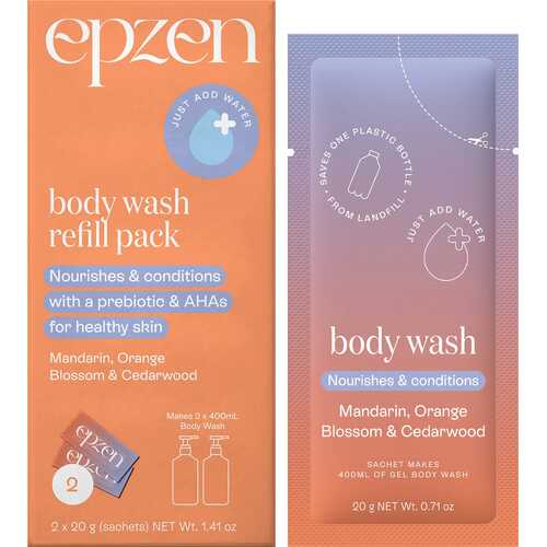 Body Wash Refill Pack - Orange Blossom & Cedarwood (2x20g)