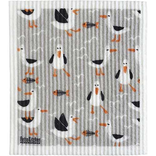 Biodegradable Dishcloth - Seagulls