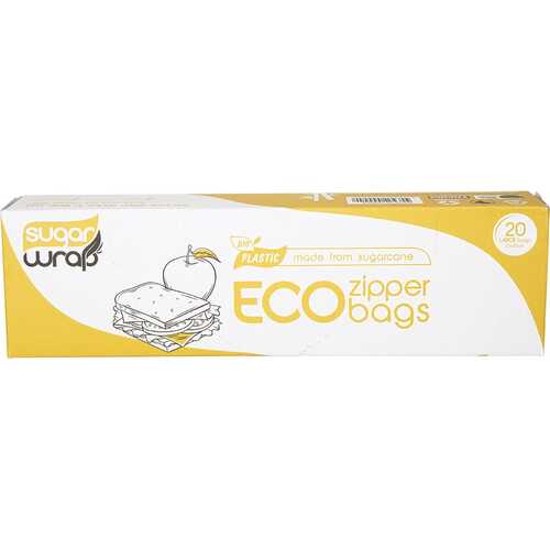 Eco Zipper Bags - Large x20
