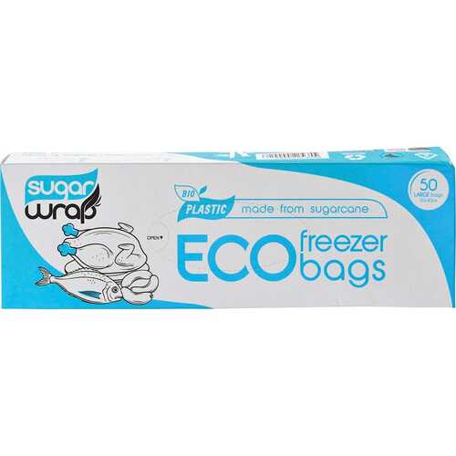 Bio Plastic Eco Freezer Bags - Large x50