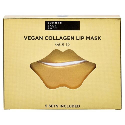 Vegan Collagen Lip Masks - Gold (5 Sets)
