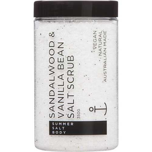 Sandalwood & Vanilla Salt Scrub 350g