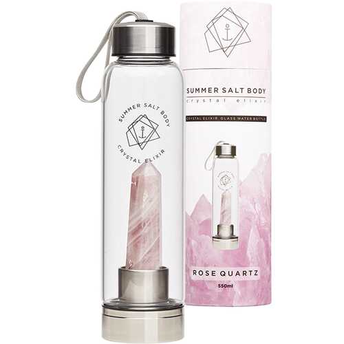 Rose Quartz Crystal Elixir Glass Bottle 550ml