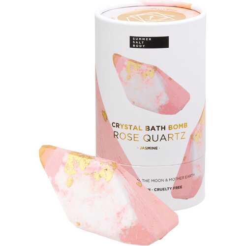 Rose Quartz Crystal Bath Bomb - Jasmine 110g
