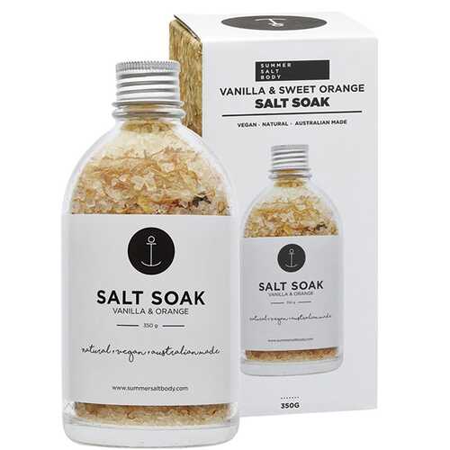 Vanilla & Sweet Orange Salt Soak 350g