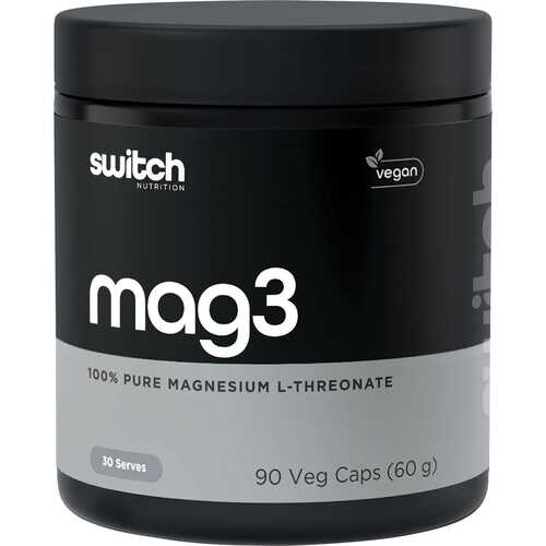 Mag3 100% Pure Magnesium L-Threonate Caps x90