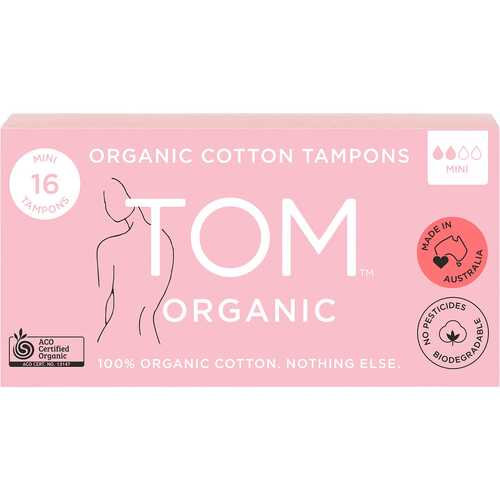 Mini Organic Tampons (12x16 Pack)