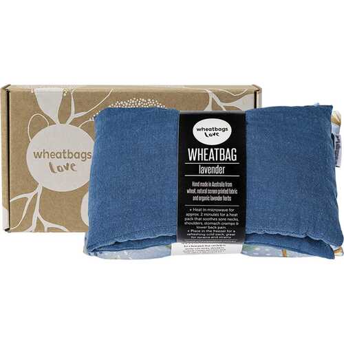 Blue Natural Luxe Linen Wheatbag