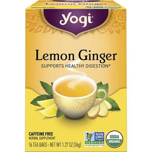 Organic Lemon Ginger Herbal Tea Bags x16
