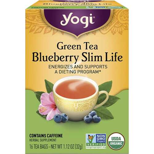 Organic Blueberry Slim Life Herbal Tea Bags x16