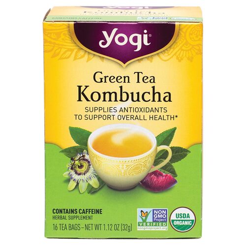 Organic Green Tea Kombucha Herbal Tea Bags x16