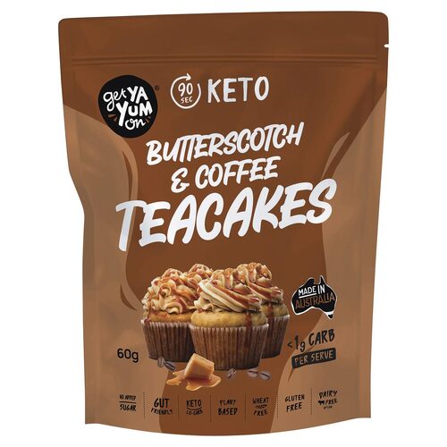 Butterscotch & Coffee Keto Teacakes (10x60g)